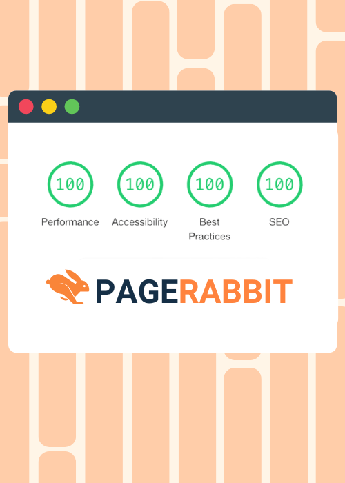 PageRabbit SEO score dashboard